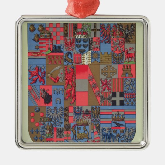 Wapenstaart van het Oostenrijks-Hongaarse rijk Metalen Ornament (Voorkant)