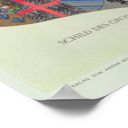 Wapenstaart van het Oostenrijks-Hongaarse rijk Poster (Hoek)