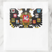 Wapenstaart van het Russische Rijk Rechthoekige Sticker (Tas)