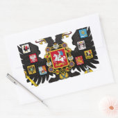 Wapenstaart van het Russische Rijk Rechthoekige Sticker (Envelop)