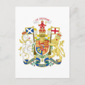 Wapenstaart van het Verenigd Koninkrijk in Schotla Briefkaart (Voorkant)