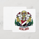 Wapenstaart van het Vorstendom Sealand (Voorkant / Achterkant)