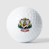 Wapenstaart van het Vorstendom Sealand Golfballen (Voorkant)