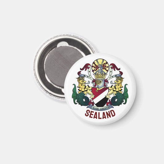 Wapenstaart van het Vorstendom Sealand Magneet (Voorkant / Achterkant)