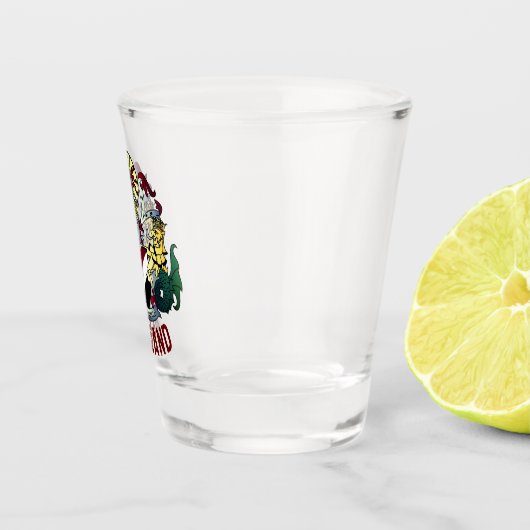 Wapenstaart van het Vorstendom Sealand Shot Glas (Rechts)