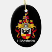 Wapenstaart van Hildesheim, Duitsland Keramisch Ornament (Achterkant)