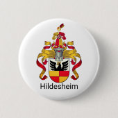 Wapenstaart van Hildesheim, Duitsland Ronde Button 5,7 Cm (Voorkant)