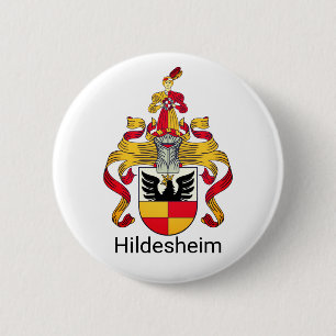 Wapenstaart van Hildesheim, Duitsland Ronde Button 5,7 Cm