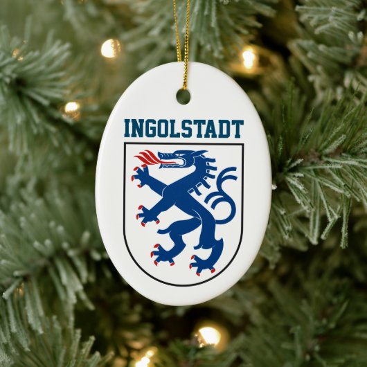 Wapenstaart van Ingolstadt, Beieren - DUITSLAND Keramisch Ornament (Boom)