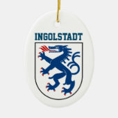 Wapenstaart van Ingolstadt, Beieren - DUITSLAND Keramisch Ornament (Voorkant)