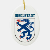 Wapenstaart van Ingolstadt, Beieren - DUITSLAND Keramisch Ornament (Achterkant)