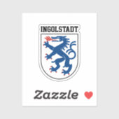 Wapenstaart van Ingolstadt, Beieren - DUITSLAND Sticker (Vel)