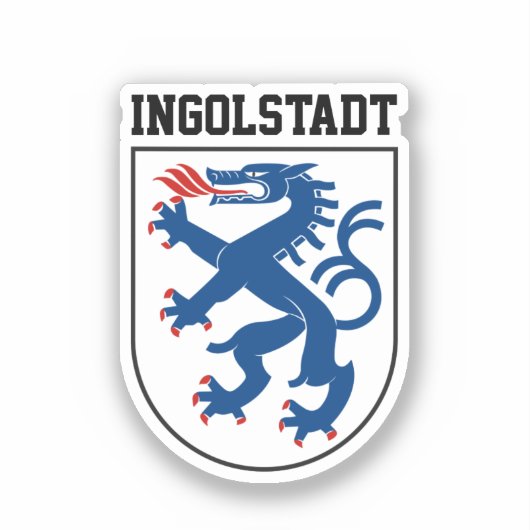 Wapenstaart van Ingolstadt, Beieren - DUITSLAND Sticker (Voorkant)
