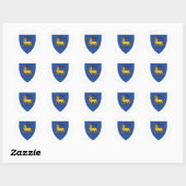Wapenstaart van Istrië Ronde Sticker (Vel)