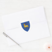 Wapenstaart van Istrië Ronde Sticker (Envelop)