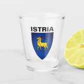 Wapenstaart van Istrië Shot Glas (Voorkant)