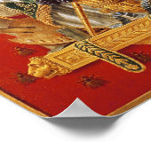 Wapenstaart van Italië, ontwerp voor tapijten Poster (Hoek)