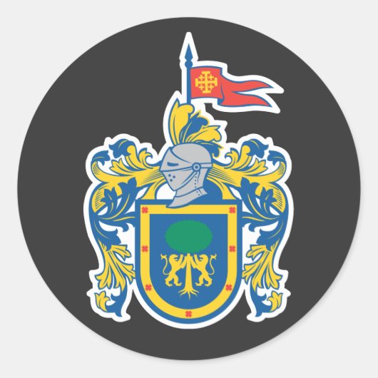 Wapenstaart van Jalisco, Mexico Ronde Sticker (Voorkant)