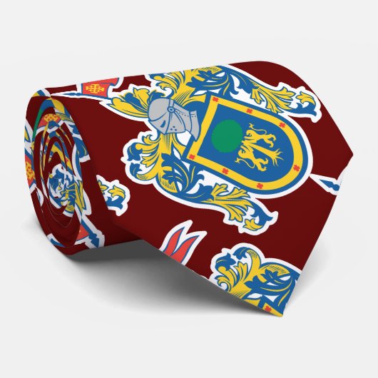 Wapenstaart van Jalisco, Mexico Stropdas (Opgerold)