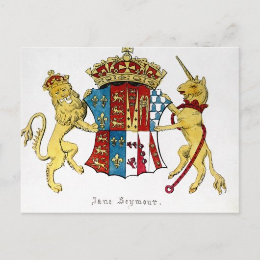 Wapenstaart van Jane Seymour Briefkaart (Voorkant)