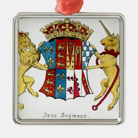Wapenstaart van Jane Seymour Metalen Ornament (Voorkant)