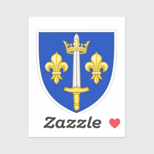 Wapenstaart van Jeanne d'Arc Sticker (Vel)