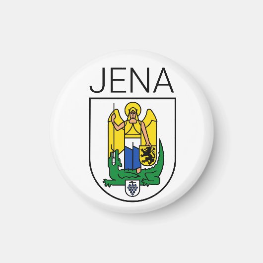 Wapenstaart van Jena - Thüringen, DUITSLAND Magneet (Voorkant)