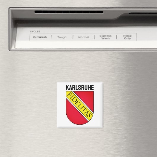 Wapenstaart van Karlsruhe, DUITSLAND Magneet (Insitu (Vaatwasser))