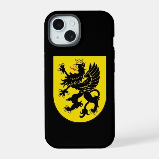 Wapenstaart van Kasjubië iPhone 15 Case (Achterkant)