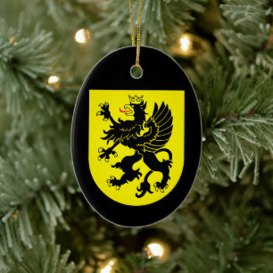 Wapenstaart van Kasjubië Keramisch Ornament
