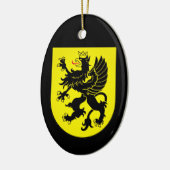 Wapenstaart van Kasjubië Keramisch Ornament (Links)