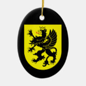 Wapenstaart van Kasjubië Keramisch Ornament (Voorkant)