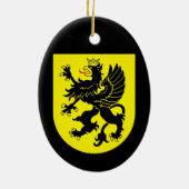 Wapenstaart van Kasjubië Keramisch Ornament (Achterkant)