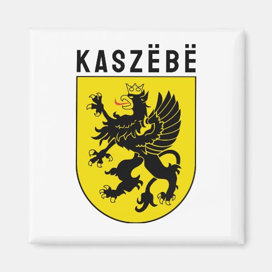 Wapenstaart van Kasjubië Magneet (Voorkant)
