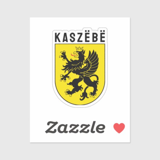 Wapenstaart van Kasjubië Sticker (Vel)