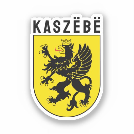 Wapenstaart van Kasjubië Sticker (Voorkant)
