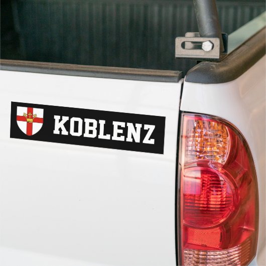 Wapenstaart van Koblenz, Duitsland Bumpersticker (Op Truck)