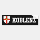 Wapenstaart van Koblenz, Duitsland Bumpersticker (Voorkant)