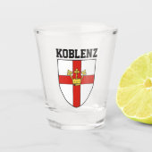 Wapenstaart van Koblenz, Duitsland Shot Glas (Voorkant)