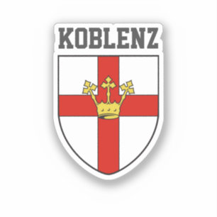 Wapenstaart van Koblenz, Duitsland Sticker