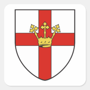 Wapenstaart van Koblenz, Duitsland Vierkante Sticker