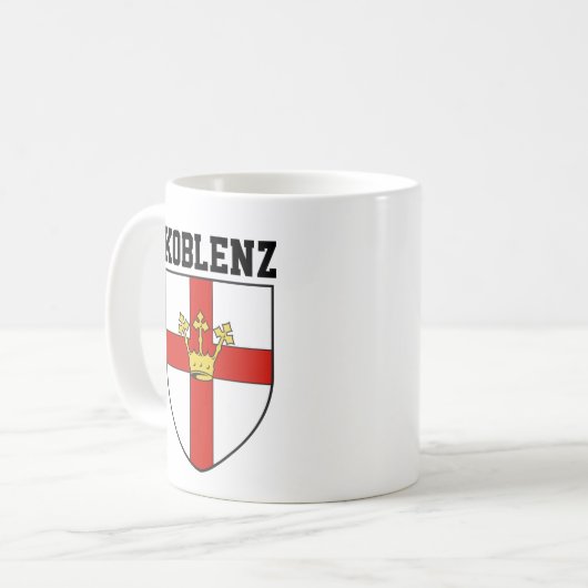 Wapenstaart van Koblenz, Mok koffie in Duitsland (Voorkant links)