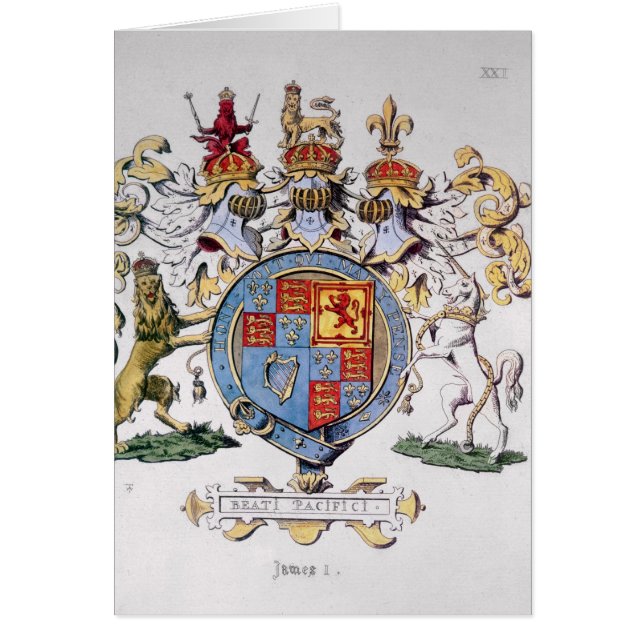 Wapenstaart van koning James I van Engeland (Voorkant)