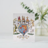 Wapenstaart van koning James I van Engeland Briefkaart (Staand voorkant)
