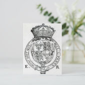 Wapenstaart van koningin Elizabeth I Briefkaart (Staand voorkant)