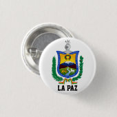 Wapenstaart van La Paz, Bolivia Ronde Button 3,2 Cm (Voorkant /achterkant)