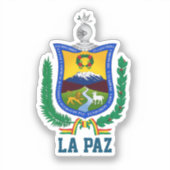 Wapenstaart van La Paz, Bolivia Sticker (Voorkant)