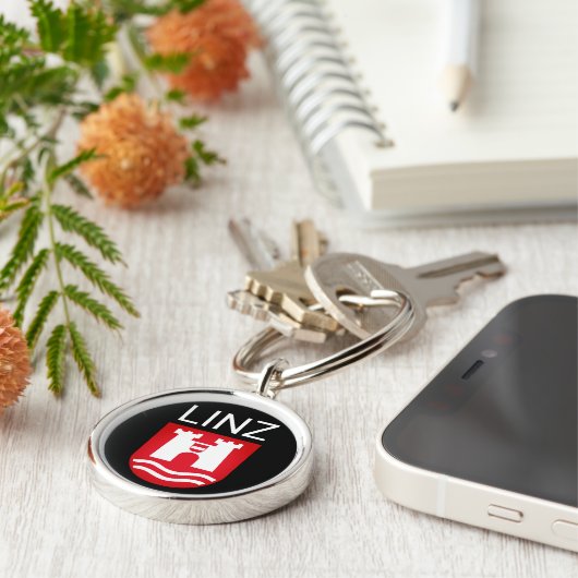 Wapenstaart van Linz, OOSTENRIJK Sleutelhanger (Zijkant)
