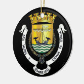 Wapenstaart van Lissabon, Portugal Keramisch Ornament (Links)
