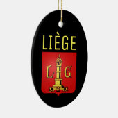 Wapenstaart van Luik, België Keramisch Ornament (Rechts)